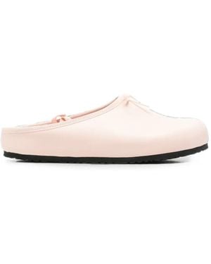Birkenstock Debossed-Logo Mules - White
