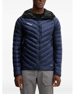 Mammut Quilted-Pattern Padded Jacket - Blue