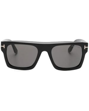 Tom Ford Cyrus-02 Rectangle-Frame Sunglasses - Grey