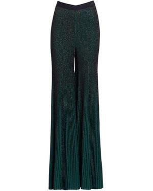 Elie Saab Pantalones metalizados - Verde