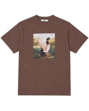 Dean Edmonds Duck-Print T-Shirt - Brown