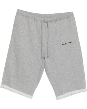 ROMEO HUNTE Short Collegiate En Éponge - Gris