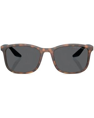 Prada Linea Rossa Square-Frame Sunglasses - Grey