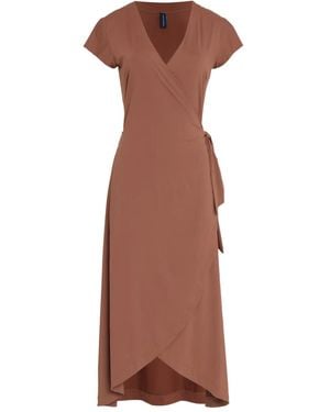 Lygia & Nanny Falcão Wikkeljurk Met Korte Mouwen - Bruin