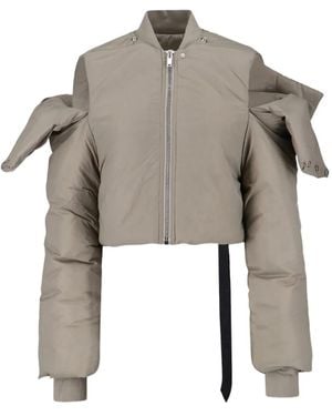 Rick Owens Padded Zip-Up Jacket - Natural