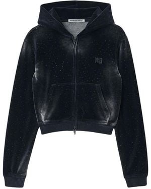 Alexander Wang Hoodie Met Kralen - Blauw