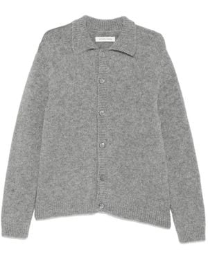 sunflower Button-Up Collar Cardigan - Grey