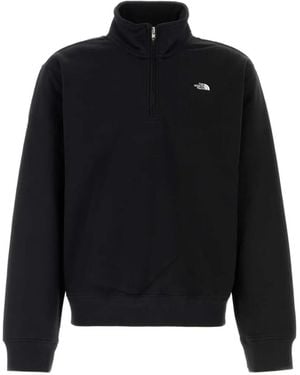 The North Face Essential Simple Dome Relaxed 1/4 Zip Sweatshirt - Black