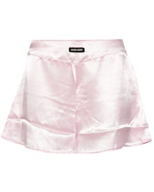 Miu Miu Satin Pyjama Shorts - Pink