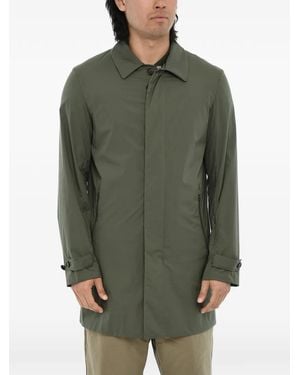 Woolrich Concealed-Closure Single-Breasted Coat - Green