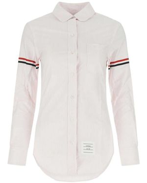 Thom Browne Camicia A Righe - Bianco