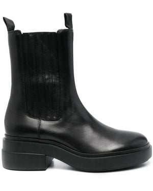 Vic Matié Chunky 55Mm Leather Boots - Black