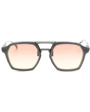 Movitra Climax 07Geometric-Frame Sunglasses - Natural