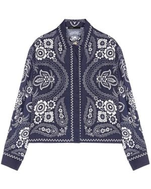 Maje Printed Shirt - Blue