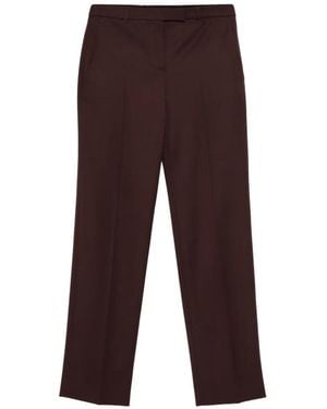 McQueen Pantalones De Vestir Con Cierre Oculto - Morado