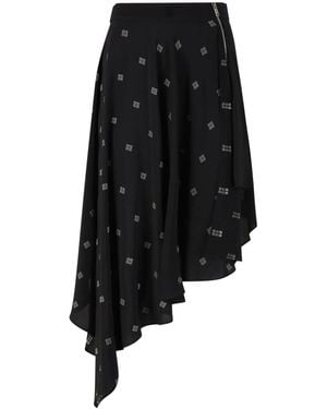 Givenchy Asymmetrical Skirt - Black