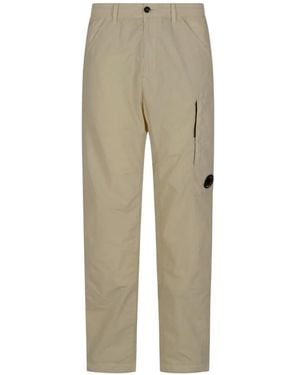 C.P. Company Lens-Detail Cargo Trousers - Natural