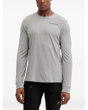 Smartwool Logo-Print Graphic-Print T-Shirt - Grey