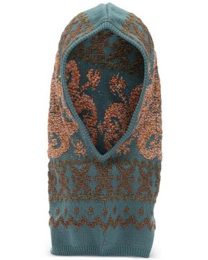 Kapital Jacquard Balaclava - Blue