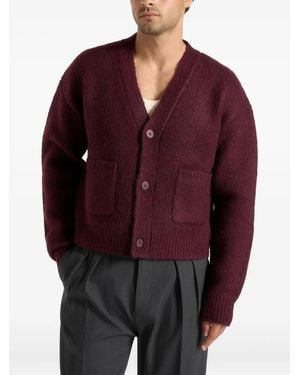 Manière De Voir Charlie V-Neck Cardigan - Red