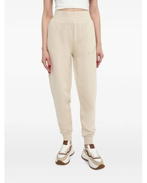 ARMANI EXCHANGE Logo-Print Track Pants - Natural