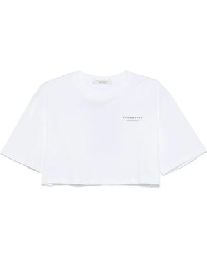 Philosophy Di Lorenzo Serafini Recycled Organic Jersey T-Shirt Clothing - White