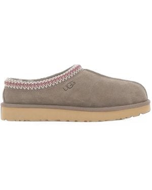 UGG Tasman Ii Braid Suede Slippers - Grey