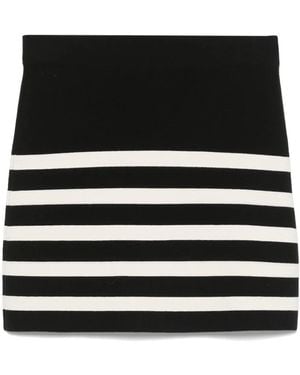 Eric Bompard Sailor-Style Mini Skirt - Black