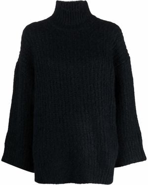 A.P.C. Roll-Neck Knit Sweater - Black