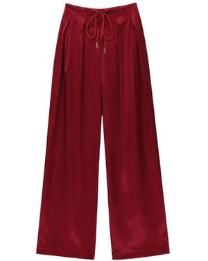 Danamé Palazzohose Mit Satin-Finish - Rot
