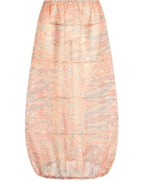 Giorgio Armani Patterned Midi Skirt - Natural