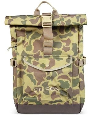 Filson Camouflage-Print Roll-Top Backpack - Green