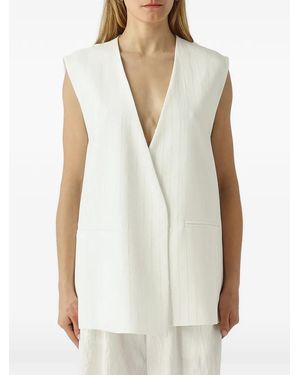 MEIMEIJ Gilet Con Scollo A V - Rosa