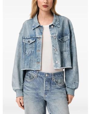 AllSaints Chaqueta Corta Terry Illusion De X Anders - Azul