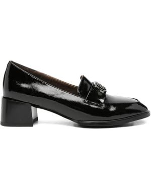 Linda Baumann Logo-Plaque Pumps - Black