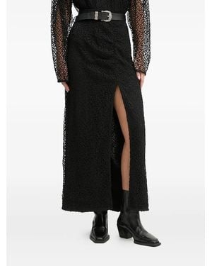 IRO Slit Midi Skirt - Black