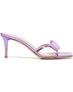 Gianvito Rossi Jaipur Crystal-Embellished Sandals - Pink