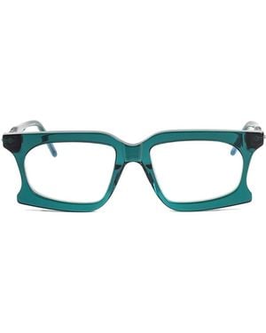 Kuboraum D73 Rectangular-Frame Glasses - Blue