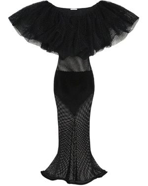 Givenchy Ruffled Dress - Black