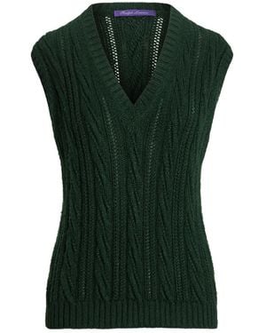 Ralph Lauren Cable-Knit Sleeveless Vest - Green