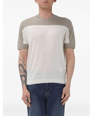 Emporio Armani Two-Tone Short-Sleeve T-Shirt - Grey