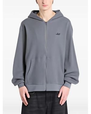 RIPNDIP Castanza Waffle-Knit Hoodie - Gray