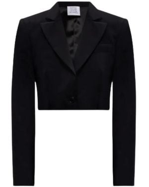 Vetements Cropped Single-Breasted Jacket - Black