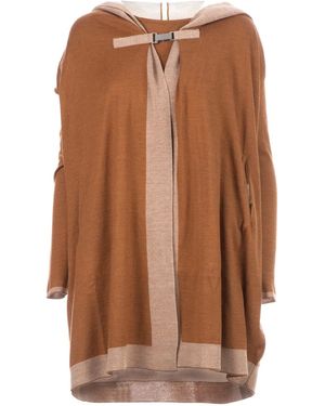 Maison Ullens Hooded Cardi-Coat - Brown