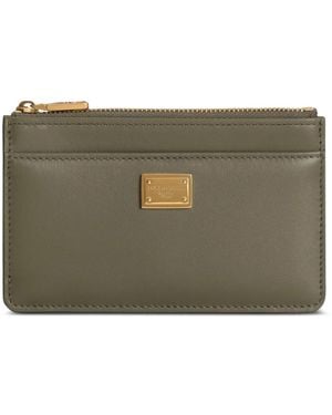 Dolce & Gabbana Plongé Calfskin Card Holder - Grey