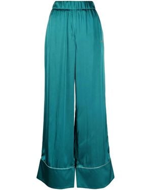 Off-White c/o Virgil Abloh High-Waisted Palazzo Trousers - Blue