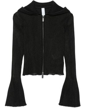 CFCL Hooded Bell Sleeve Jacket - Black