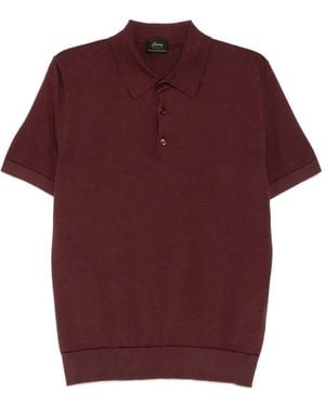 Brioni Short-Sleeve Polo Shirt - Red