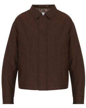 MM6 by Maison Margiela Concealed-Fastening Jacket - Brown