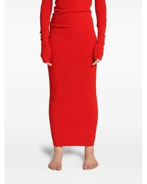 ROT Vestido The Matinee Con Botones - Rojo